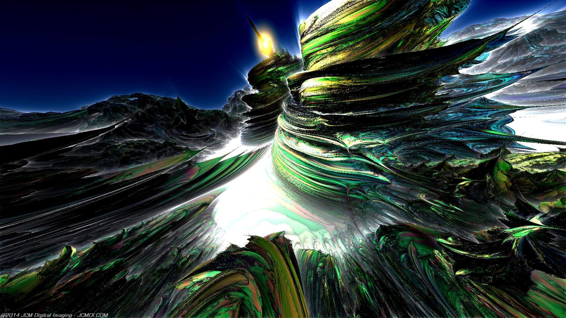 Fractal Asteroid Animation still image (JCMDI.COM)